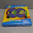 Fun Bouncy Paddle & Stringy Ball Toss & Catch Game - Easy to Use for Kids All Ages - Soft Foam Design for Safe Play Indoors or Outdoors - Also Works as Flying Disc - Great Gift Idea for Boys & Girls (Red & Green)