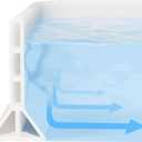 3.8'' High Shower Threshold Water Dam Collapsible 70IN Shower Water Splash Guard for Shower Water Blocker for Wet and Dry Separation Bathroom and Kitchen (70 Inch)