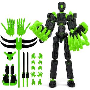 T13 Assembly Completed Action Figure, T13 Multi-Jointed Movable Robot Action Figure Set,Collectors Desktop Decorations for Game Lovers Toys