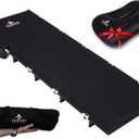 Ultralight Camping Cot for Adults and Kids; Supports up to 330lbs; 4.85lbs Ultralightweight Portable Camping Bed for Hiking, Camping and Backpacking with Carry Bag (Black)