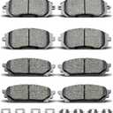D929 D1004 8pcs Ceramic Front Rear Brake Pads Set With Clips Fit For 2005-2006 Saab 9-2x,For 2004-2008 Subaru Forester,For 2004-2005 Subaru Impreza