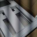 NOOTA Basement Window 32" x 14" Double Tempered Glass, Removable Flange, Vinyl Sliding WindowWhite | Sliding window