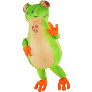 Morph Kids Inflatable Frog Costume - Green Blow Up Kermit The Frog Costume, One Size