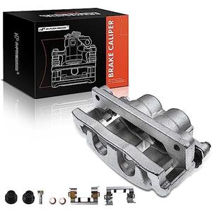 A-Premium Front Disc Brake Caliper Assembly with Bracket Compatible with Select Buick, Chevy, Isuzu, Saab and GMC Models - Enclave, Rainier, Trailblazer (EXT), Traverse, Envoy, 9-7x, Outlook, Ascender