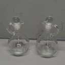 2 Pcs 10.5 oz Oil and Vinegar Dispenser Cruet Set Olive Oil Dispenser Bottle Vinegar Glass Cruet for Kitchen Elegant Condiment Container for Homemade Salad Dressing Pancake Syrup