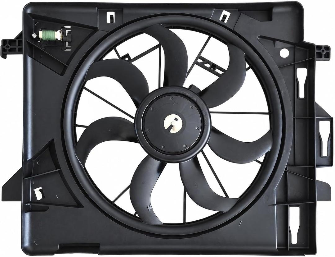 621-028 Radiator Cooling Fan Assembly for 2008-2020 Dodge Grand Caravan 3.6L for 2008-2016 Chrysler Town & Country 3.6L for 2012-2015 Ram C/V 3.6L for 2009-2014 Volkswagen Routan 3.6L