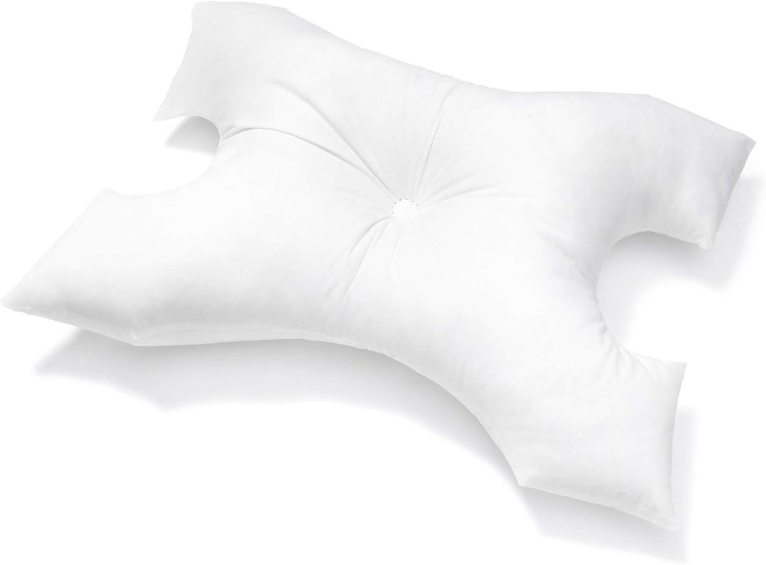 CPAP Pillow by Pillows with a Purpose - Standard Size - Unqiue Design with Contoured Cut-Outs - Hypoallergenic with Cover Included