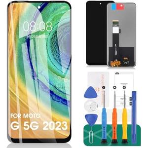 for Moto G 5G 2023 Screen Replacement Kit for Motorola Moto G 5G 2023 Screen Replacement for Moto XT2313 LCD Display Touch Screen Digitizer Assembly Replacement (Not fit for G Power 5G 2023)
