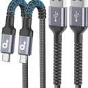 USB C Cable 10FT, 2Pack Long USB A to USB C Charger Cable, Type C Cable 3A Fast Charging Upgraded Extra Durable Braided USBC Cord Compatible with iPhone 17/16 15 Pro Max/Samsung Galaxy S23/LG and More