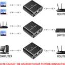 Gigabit Ethernet Splitter 1 to 2, 1000Mbps High Speed Internet Cable Splitter(2 Devices Simultaneously Networking), RJ45 Splitter for Cat5/5e/6/7/8 Cable