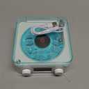 The Waves Vinyl Player, Waves Bluetooth Speaker, Portable Vintage Vinyl Speaker with Adjustable Light and Time for Bedroom, Party, White