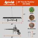 Agri-Fab 48 In Tow Behind Lawn Dethatcher with 24 Durable Spring Steel Tines and Universal Hitch
