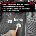 VaultsOnWheels Under Seat Storage Box Fit for Ford F150 2015-2026 SuperCrew/Crew Cab & F250 F350 F450 2017-2026 SuperDuty Accessories, Console Organizer Truck Tool Box Detachable Underseat Organizer
