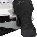 Explore Land Fade Resistant Full Outboard Motor Cover - Waterproof Upgraded Strong 600D Heavy Duty Boat Engine Covers Fit for Motor 60-100 HP, Black