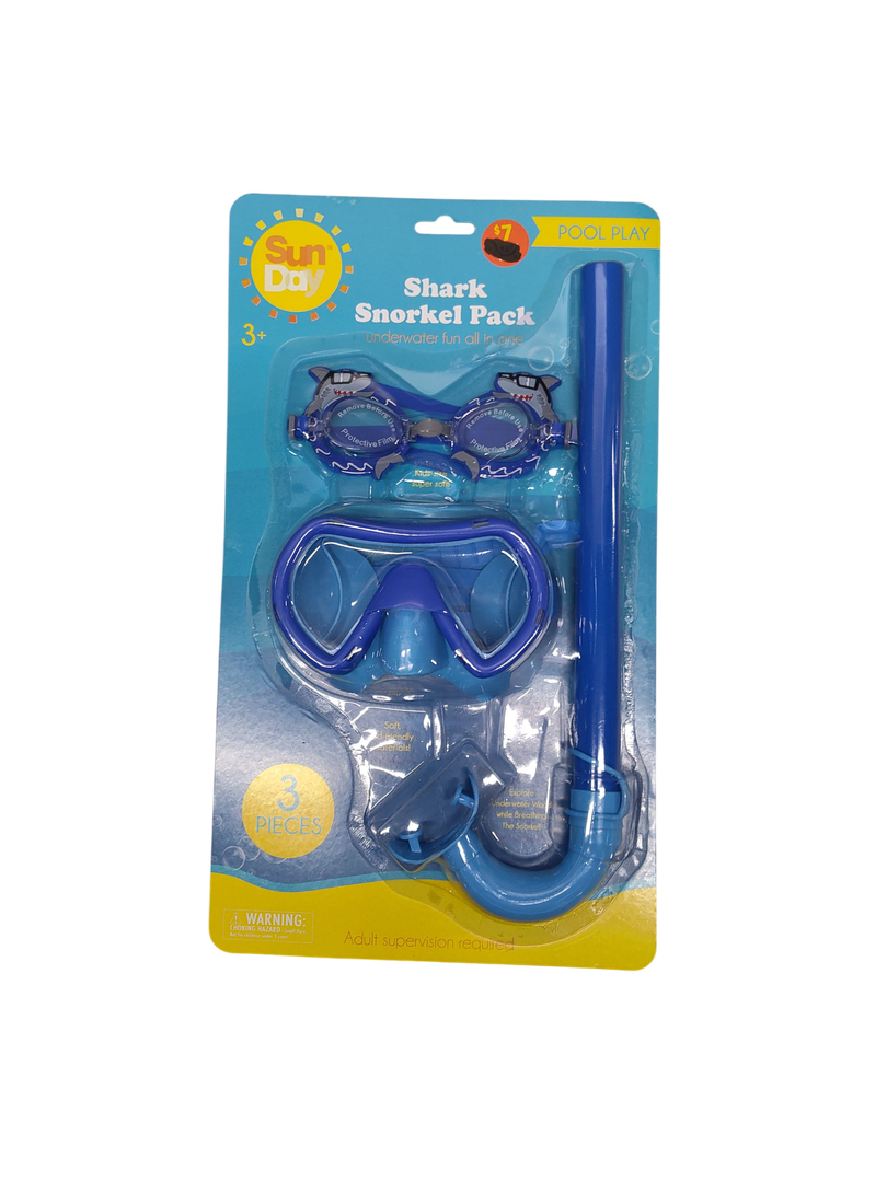 Shark Snorkel Pack 3 Pieces. Age 3+
