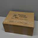 48 Pack White Floating Candles 3 inch Unscented Floating Candles for Centerpieces 8 Hours Long Burn Time-3 Floating Candle Bulk for Wedding Cylinder Vases