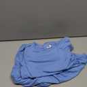 Deerose Girls Maxi Dresses Holiday Long Dress Short Sleeve with Pockets (11-12 Years, Sh | Light Blue)