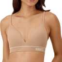 Hanes Women's Originals Seamless Bralette, Rib Contour Bralette, ComfortFlex Fit (Deep Glow)