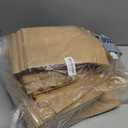 qiqee 100-Pcs Medium Size Paper Gift Bags with Handles Bulk 7.6"x4.75"x10.5" Brown Gift Bags Multiple Uses