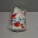 misaya Round Fitted Tablecloth with Elastic Edge, 100% Waterproof Oil Proof Plastic Table Cover, Vinyl Flannel Backed Tablecloth Fits 36"-44" Round Tables for Dinner, Outdoor, Picnic, Flowers (Off White)