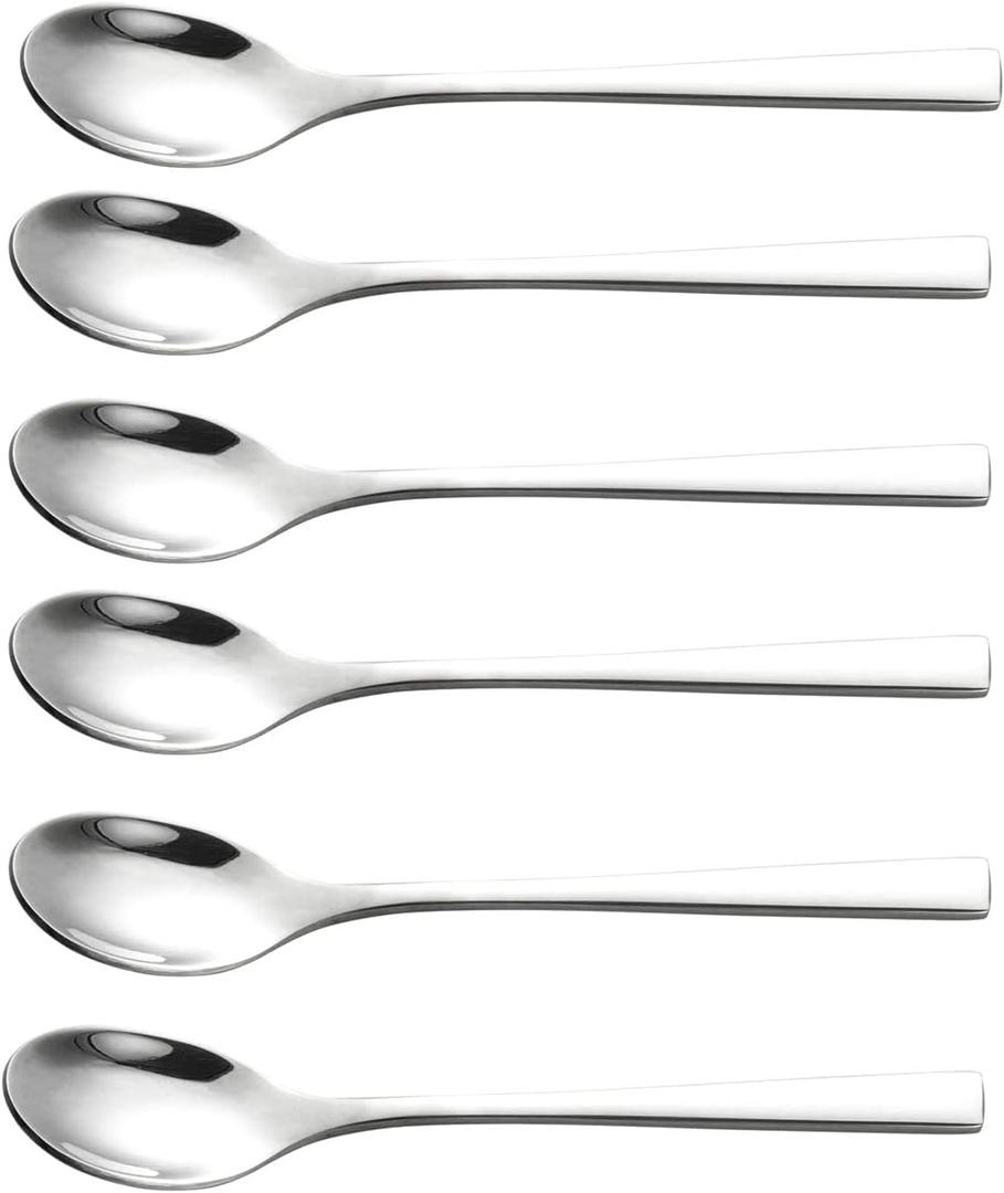 IMEEA Demitasse Spoons Espresso Spoons SUS304 Stainless Steel Small Tea Spoon 4.5 Inch, Set of 6