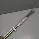 BRIOFOX Industrial Shower Curtain Rod - 2-in-1 Design Tension Curtain Rod - Never Rust Non-Slip 43 to 72 Inch Metal Steel, Gold Window Curtain Rod