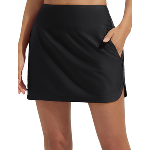 baleaf Women's 2025 17" Swim Skirt Bottoms High Waisted Modest Bathing Suit Skirt Tummy Control Swim Bottoms, XL