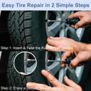 2 x Tire Repair Screws, 40 PCS Professional Tire Plugs Screw Type with a Screwdriver, Tire Repair Screws, Self-Service Screw in Tire Repair Plugs, Tire Plug Kit for Car, Motocycle, Truck, Tractor