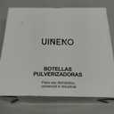 Plastic Spray Bottle (3 Pack, 3 Colors) Heavy Duty All-Purpose Empty Spraying Leak Proof Mist Water Bottles for Cleaning Solutions Plants Essential Oils Hair Pet with Adjustable Nozzle