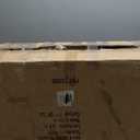 Deco 79 Wood 2 Shelves Console Table with Slim Black Metal Legs, 40" x 14" x 32", Beige