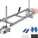 VEVOR Chainsaw Mill, Portable Sawmill 14"-36" Guide Bar, Galvanized Steel Chainsaw Planking Mill with 0.2"-11.81" Cutting Thickness, Wood Lumber Cross Cutting Saw Mill for Builders and Woodworkers