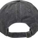 Embroidered Funny Dog Cat Vintage Baseball Cap for Men Women, Adjustable Pet Lover Hat Gifts (Gray)