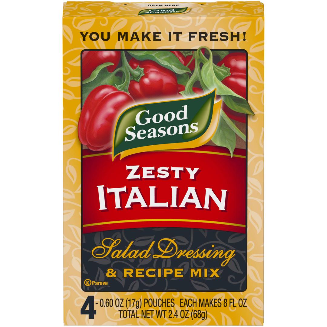 Good Seasons Zesty Italian Salad Dressing & Recipe Mix (0.6 oz Envelope) (EXP 09/21/27)