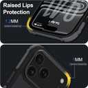 Magnetic for iPhone 17 Pro Max Case, Compatible with Magsafe, Bumper Protective Cover, Slim Shockproof Anti-Scratch Translucent Matte Men Women Phone Case for iPhone 17 Pro Max 6.9", Black