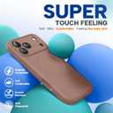 Miracase Magnetic for iPhone 17 Pro Case, Compatible with MagSafe, Integrated Silicone Camera Control Cover, 3.0mm Thicken Shockproof Drop Protection Phone Case for 17 Pro,Chocolate