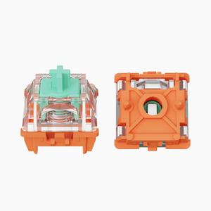GATERON Magnetic Fox Keyboard Switches, Linear Factory Pre-lubed Freely Setting Pre-Travel Key Switches for Mechanical Keyboard(70PCS)