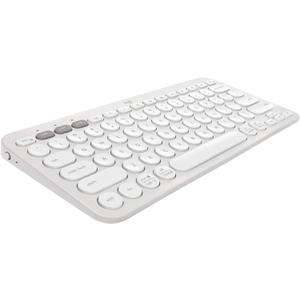 Logitech Pebble Keys 2 K380s, Multi-Device Bluetooth Wireless Keyboard with Customizable Shortcuts, Slim and Portable, Easy-Switch for Windows, macOS, iPadOS, Android, Chrome OS - Tonal White
