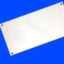 4 Less Co 2x10 Feet Blank Vinyl Banner White Sign with Grommets
