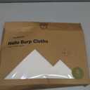 KeaBabies 4-Pack Baby Burp Cloths Baby Girl, Boy - Organic Cotton Burp Cloth, Extra Large, Absorbent, Soft Burping Cloths & Bibs Set for Babies, Newborn Burp Clothes, Thick Burp Rags (Soft White)