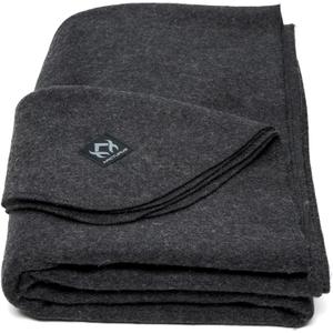 Arcturus Military Wool Blanket - Warm, Thick, Washable - Great for Outdoors, Camping, Stadium Blanket, Picnics, Travel - Car & Bushcraft Survival Kits, Large 64in x 88in 4.5 lb (Charcoal)