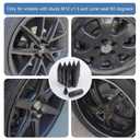 JDMSPEED New Black 20PCS M12X1.5 Cap Spiked Extended Tuner 60mm Aluminum Wheels Rims Lug Nuts