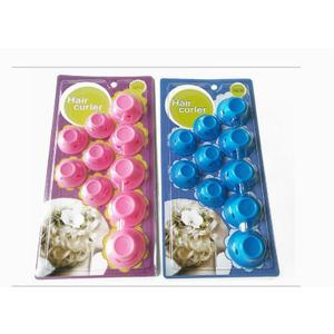 10-Piece Heatless Rollers Curlers Hair Set with Large and Small Soft Silicone Rollers for Overnight Curls, No Heat Styling (pink)