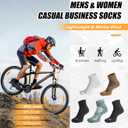 3 Pairs Merino Wool Ankle Socks for Men Women - Athletic Business Casual Running Arch Support Everyday (White, XXL)