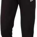 Nike Men's NSW Club Pant Open Hem, Black/Black/White, Large ( 4XL, Tall)