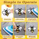 Hotop 48 Pcs Bee Iron on Patches Honeybee Patch Backpacking Sew on Embroidered for Jeans Jackets Clothes Backpack Cap DIY Crafts Sew Making