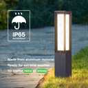 Outdoor Pathway Lights Wired, 32" Landscape Path Light, 3000K LED Bollard Lights 120V, Modern Commercial Driveway Lamp, IP65 Waterproof Standing Lighting for Patio Garden Path Yard Walkway, 32" Tall Ac100-240v