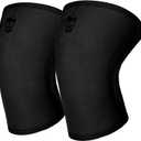 Gymreapers 5MM Knee Sleeves for Weightlifting, Squats, Powerlifting, and Functional Training Compression Knee Support for Men & Women Joint Protection & Recovery Pair (Black, M)