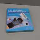 Finger Arthritis Compression Hand Ice Pack Gloves for Pain Relief, Adjustable Wrist Ice Pack for Hot & Cold Therapies, Reusable Gel Finger Ice Glove Sleeve for Tendinitis, Carpal Tunnel (Black)