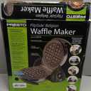 Presto 03510 Ceramic FlipSide Belgian Waffle Maker, Nonstick, Cool Touch Handles, Black