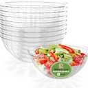 R-kay 5 Pack Extra Large Serving Bowl - 150 Ounce Plastic Serving Bowls For Entertaining - Clear Plastic Bowls For Salads And Snacks - Disposable bowls For All Occasions